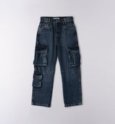 pantalone cargo ragazzo denim